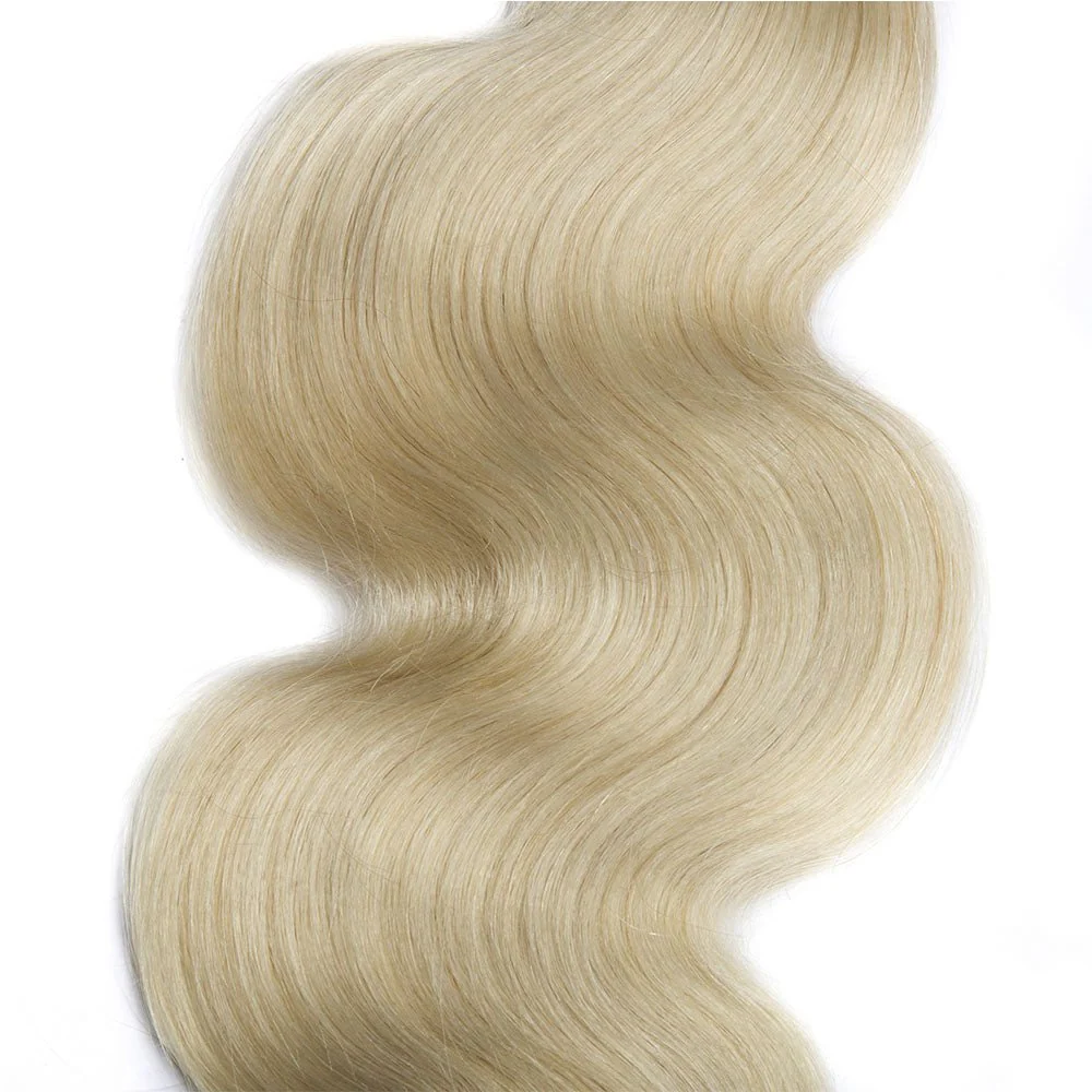 613 Blonde Bundles Brazilian Body Wave Remy Human Hair 3 Bundles - Image 5