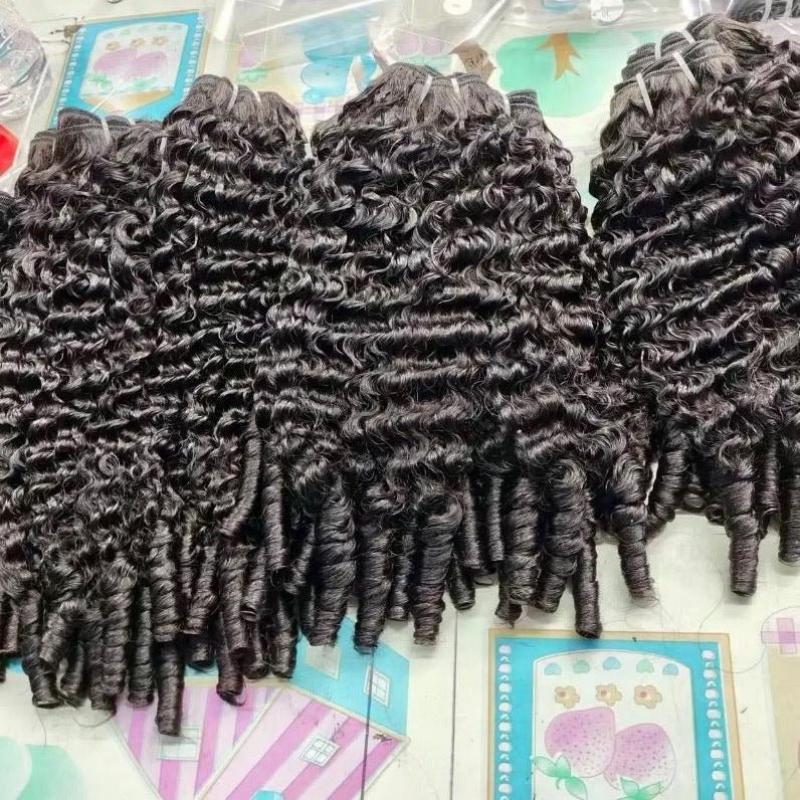 Brazilian Curly Hair Human Hair 4 Bundles Burmese Curls Bundles 100% Virgin Human Hair - Image 4