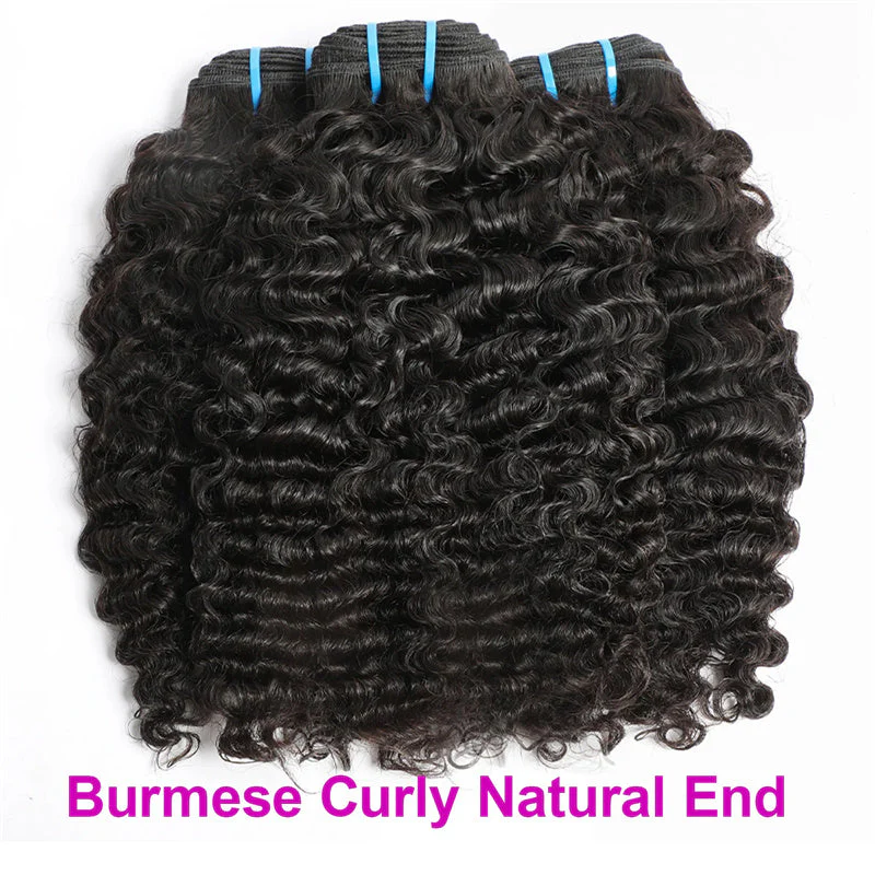 Brazilian Curly Hair Human Hair 4 Bundles Burmese Curls Bundles 100% Virgin Human Hair - Image 9