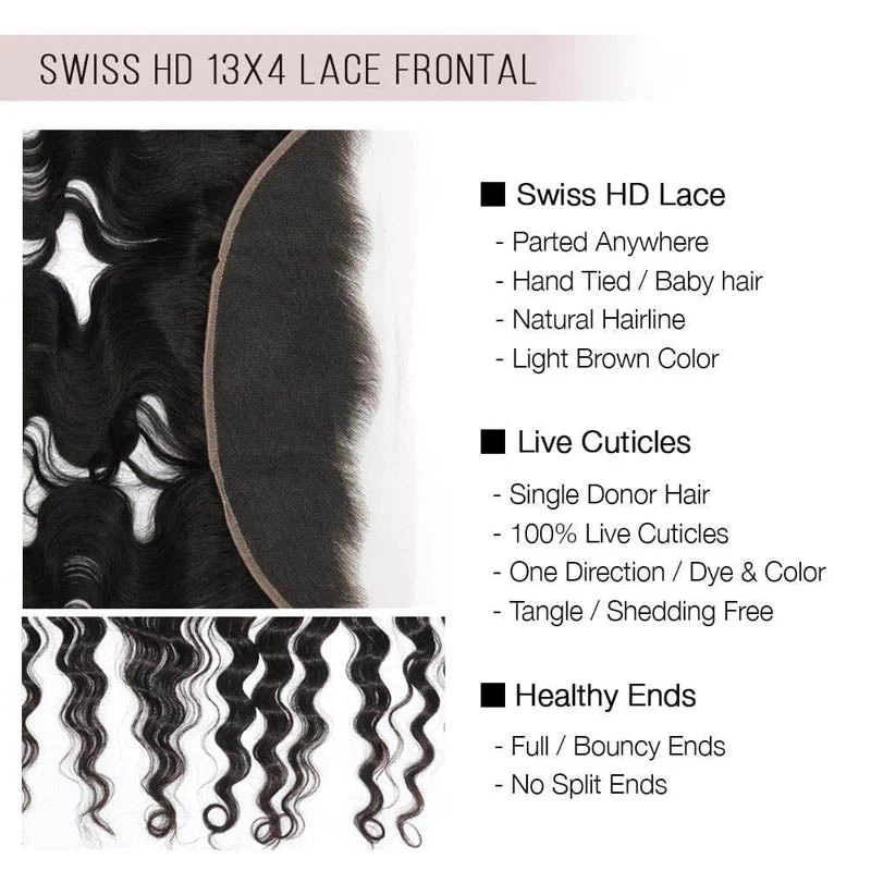 Deep Wave Brazilian Hair Bundles With 13x4 Lace Frontal - Image 5