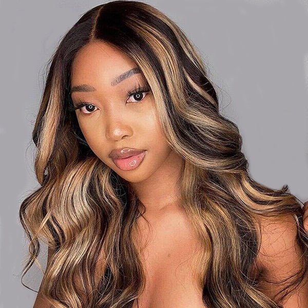 Lemoda P4/27 Loose Wave Bundles With 4x4 Lace Closure Ombre Highlight Human Hair - Image 6