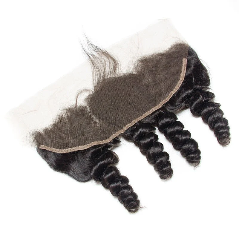 3 Bundles Indian Virgin Hair Loose Wave Bundles With 13*4 Lace Frontal - Image 5