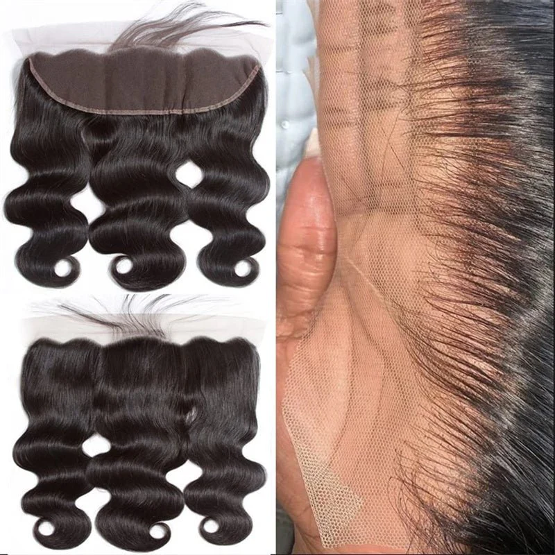 Lemoda Body Wave 13x4 HD Lace Frontal Brazilian Virgin Hair Ear to Ear Lace Frontal Closure - Image 4