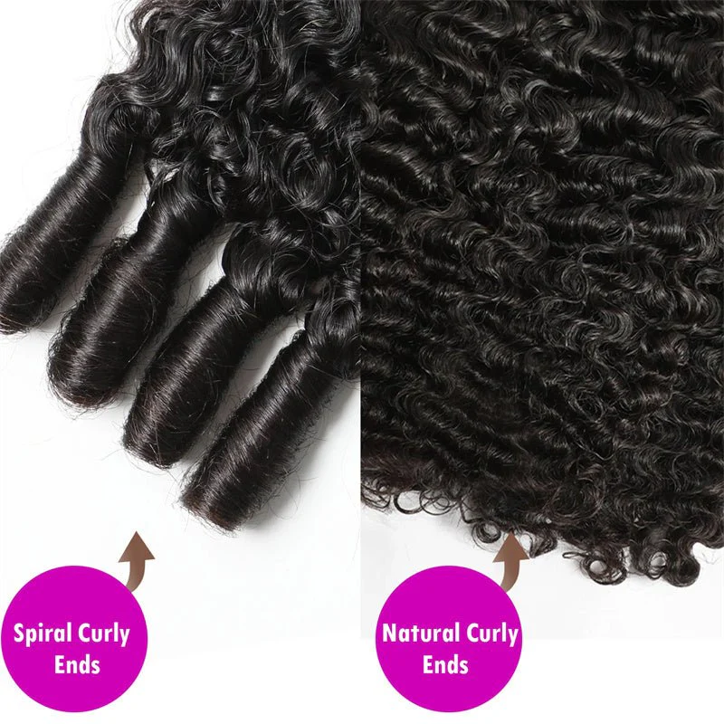 Brazilian Curly Hair Human Hair 4 Bundles Burmese Curls Bundles 100% Virgin Human Hair - Image 13