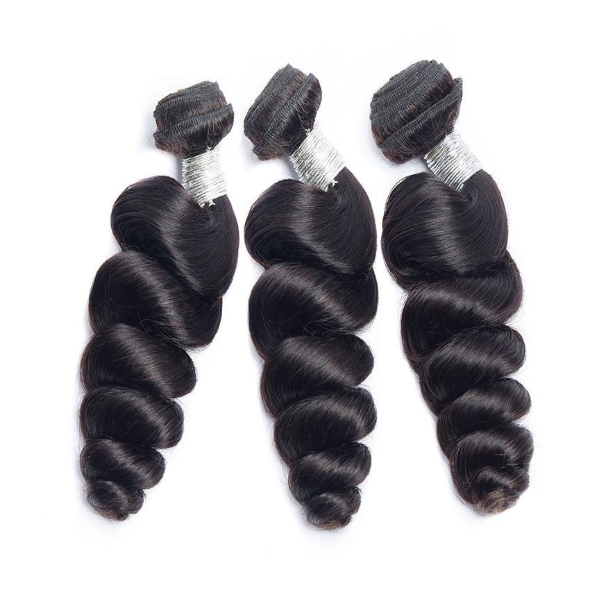 Lemoda Unprocessed Human Hair 4Pcs Loose Wave Virgin Hair Extensions - Image 4
