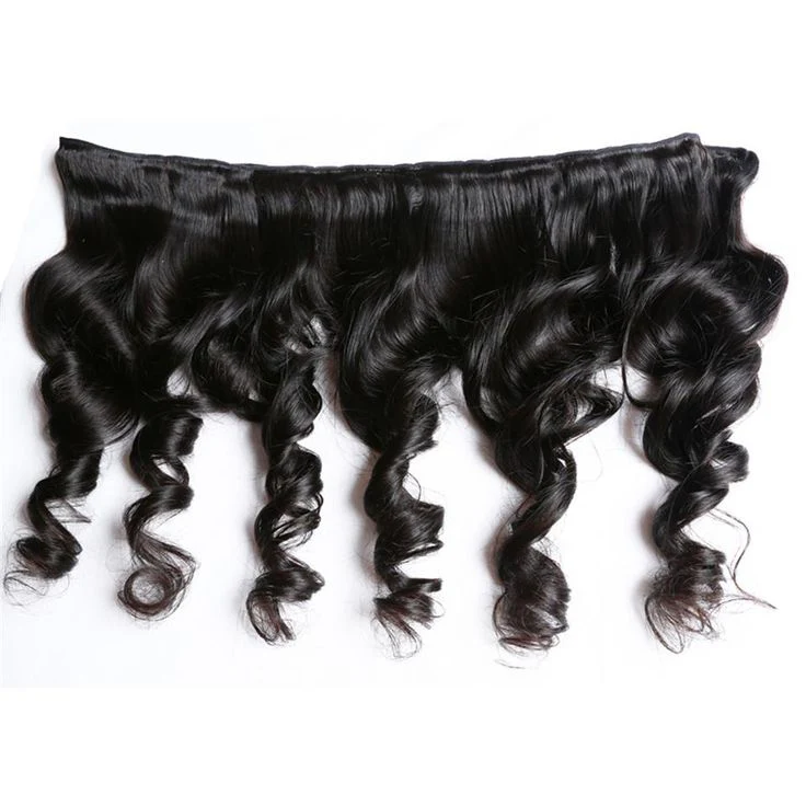 Lemoda Peruvian Virgin Hair Loose Wave 3 Bundles With 13x4 Frontal - Image 3