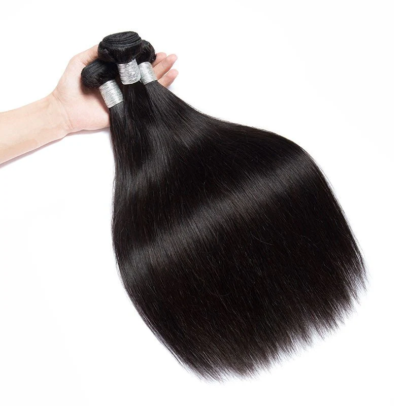 3 Bundles Precious Peruvian 100% human Hair Natural Black Straight Hair Bundles - Image 4