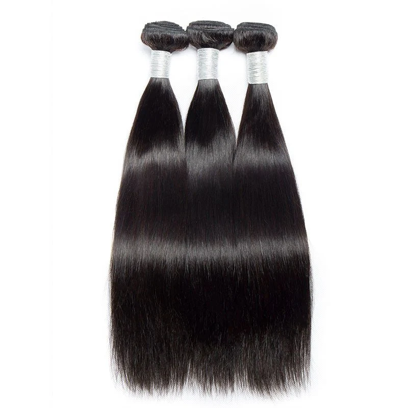3 Bundles Precious Peruvian 100% human Hair Natural Black Straight Hair Bundles - Image 5