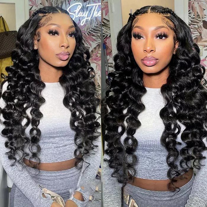 Peruvian Loose Wave Virgin Human Hair 3 Bundles With 4x4 Lace Closure - Image 8